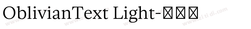 OblivianText Light字体转换 OblivianText Light字体转换